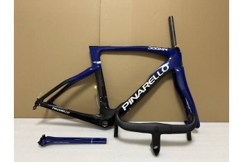 Disque de cadre de vélo de route en fibre de carbone Pinarello DogMa F bleu et noir