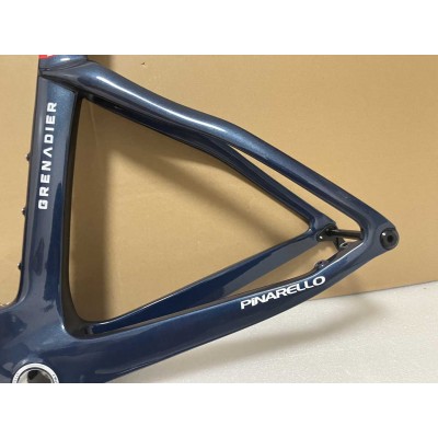 Pinarello DogMa F Disc Brake Carbon Road Bike Frame Blue With Red-Dogma F Disc Brake