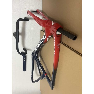 Pinarello DogMa F Disc Brake Carbon Road Bike Frame Blue With Red-Dogma F Disc Brake