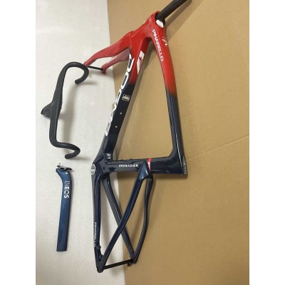 Pinarello DogMa F Disc Brake Carbon Road Bike Frame Blue With Red-Dogma F Disc Brake