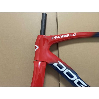 Pinarello DogMa F Disc Brake Carbon Road Bike Frame Blue With Red-Dogma F Disc Brake