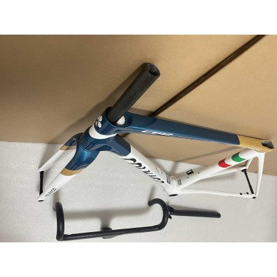 Colnago C68 Carbon Road Bicycle Frame Blue with White-Colnago V3RS V-Brake & Disc Brake