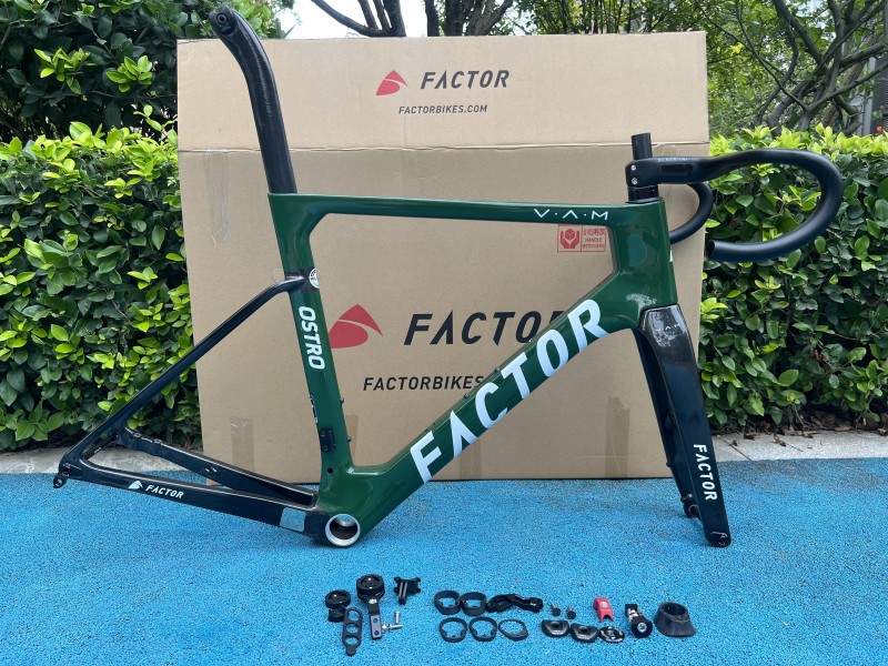 FACTOR OSTRO VAM カーボンファイバー ロード自転車フレーム オリーブグリーンとブラック - FACTOR OSTRO