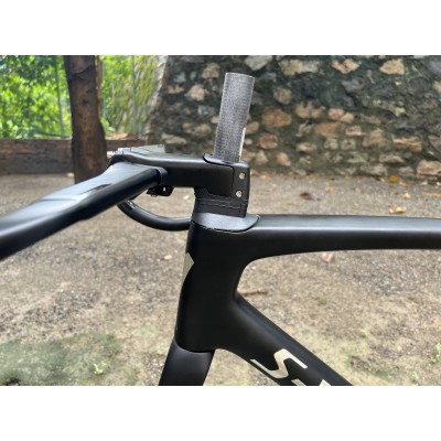 Carbon Fiber Road Bicycle Frame S-Works Tarmac SL7 Frameset Disc Brake Black With Chrome Stickers-S-Works SL7 Scheibenbremse