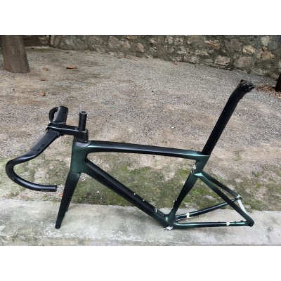 Carbon Fiber Road Bicycle Frame S-Works Tarmac SL7 Frameset Disc Brake Dark Night Green-S-Works SL7 дискови спирачки