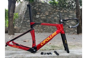Cipollini RB1K AD.ONE Carbon Rennradrahmen Rot mit Schwarz