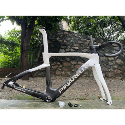 Pinarello DogMa F Carbon Road Bike Frame Black With White Disc Brake-Pinarello Frame