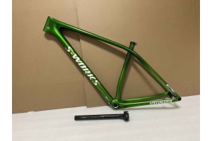 Özel S-works EPIC Karbon Fiber Dağ Bisikleti Çerçevesi 29er Boost Green