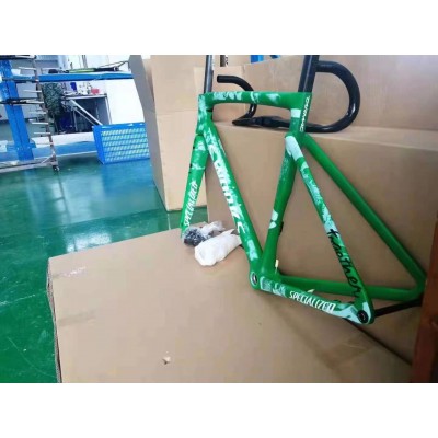 Carbon Fiber Road Bicycle Frame S-Works Tarmac SL7 Frameset Disc Brake Camouflage Green-S-Works SL7 freno a disco