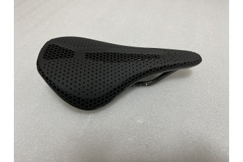 BALUGOE Sillín de bicicleta de fibra de carbono impreso en 3D, asiento de bicicleta de carretera, asiento de bicicleta de montaña, 155MM