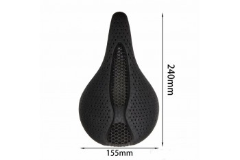 BALUGOE 3D Printed Full Carbon Fibre Bicycle Saddle Road Bike Mountain Bike Saddle Seat 155MM 