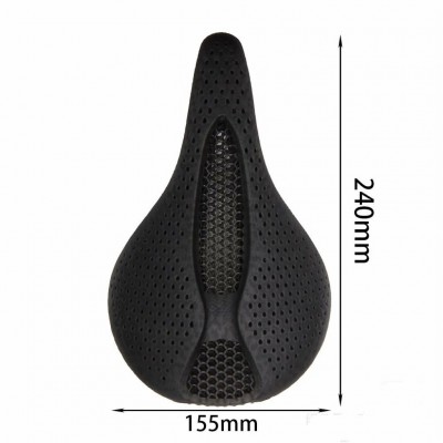 BALUGOE 3D Printed Full Carbon Fibre Bicycle Saddle Road Bike Mountain Bike Saddle Seat 155MM-S-Works SL6 V Brake & Disc Brake