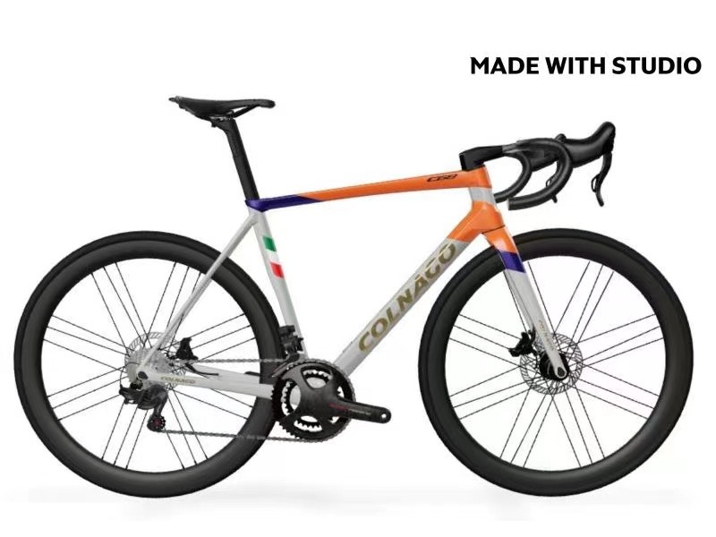 Colnago C68 カーボン ロード自転車フレーム オレンジ ホワイト - Colnago C68