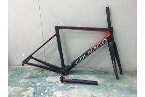 Colnago V3RS quadro de carbono bicicleta de estrada vermelha com preto