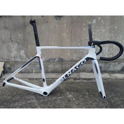 Colnago V3RS Carbon Fiber Road Bicycle Frame Black Ice Crack-Colnago V3RS V-Brake & Disc Brake