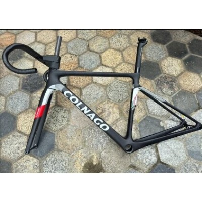 Colnago V3RS Carbon Fiber Road Bicycle Frame Black Ice Crack-Colnago V3RS V-Brake & Disc Brake