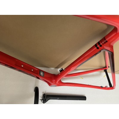 Colnago V4RS Carbon Fiber Road Bicycle Frame Red-Colnago V4RS