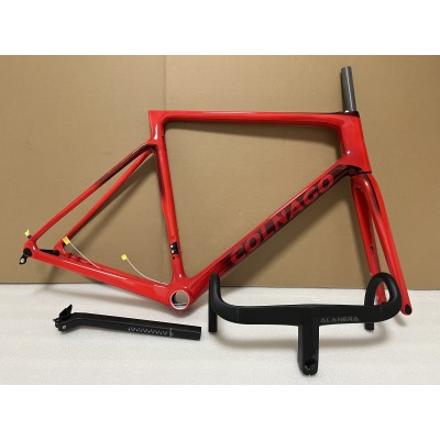 Colnago V4RS Carbon Fiber Road Bicycle Frame Red-Colnago V4RS