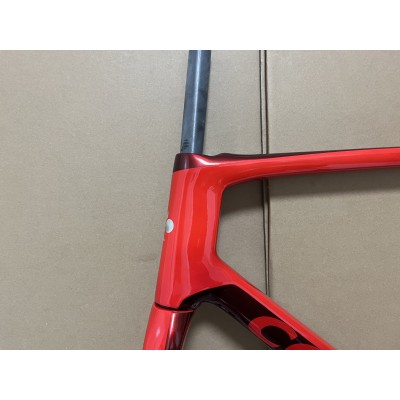 Colnago V4RS Carbon Fiber Road Bicycle Frame Red-Colnago V4RS