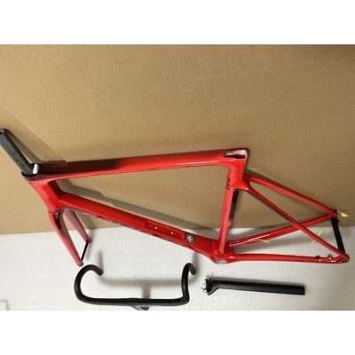 Colnago V3RS Carbon Fiber Road Bicycle Frame Black Ice Crack-Colnago V3RS V-Brake & Disc Brake