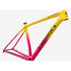 Cuadro de bicicleta de montaña Specialized S-works EPIC de fibra de carbono 29er Boost amarillo con rosa