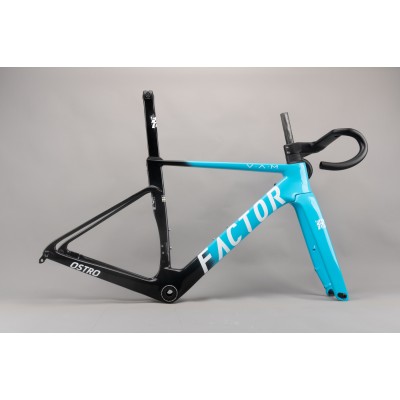 New FACTOR OSTRO VAM Carbon Fiber Road Bicycle Frame Blue With Black-NEW FACTOR OSTRO VAM