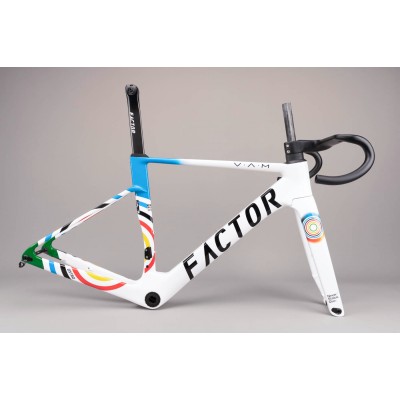 FACTOR OSTRO Carbon Road Bike Frame White Stickers-FACTOR OSTRO