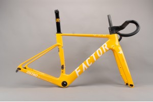 Nouveau facteur Ostro VAM Fibre carbone Road Bicycle Frame TDF Yellow