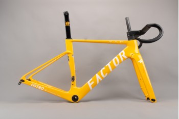 Новый фактор Ostro Vam Carbon Fiber Road Bicycle рама TDF желтый