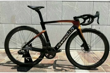 Pinarello New 2025 Dogma F Carbon Fiber Road Rám kola Luxter Red Gold