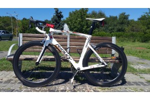 Telaio bici da corsa Ridley Carbon R6 bianco