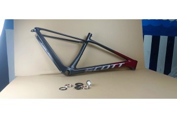 SCOTT Carbon Mountain Bicycle Frame MTB Frame Full Internal Cables Routings Black And Red