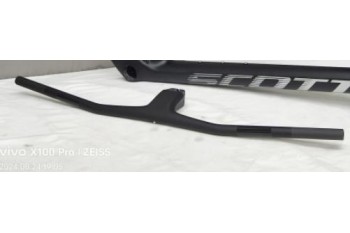 SCOTT MTB Carbon Fibre One-piece Straight Handlebar With Full Internal Cables Routings -20 Black