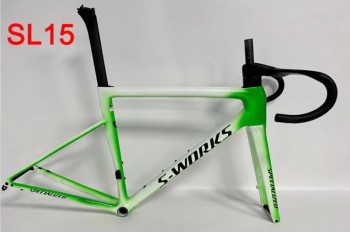 Specialized Tarmac SL8 Carbon Fiber Road Bicycle Frame Green With White