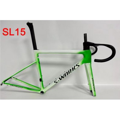 Specialized Tarmac SL8 Carbon Fiber Road Bicycle Frame Green With White-S-Works SL8