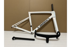 Erikoistunut Tarmac SL8 Carbon Fiber Road Polkupyörän runko Pearl White