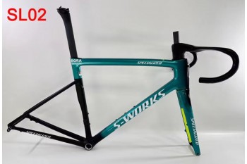 Specialized Tarmac SL8 Carbon Fiber Road Bicycle Frame Bluea And Black