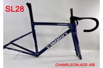 Tarmac spécialisé SL8 Fibre de carbone Cadre de vélo de la route rouge brun rouge