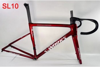 TARMAC SPECIATIZE SL8 SL8 FIBRA DI FIBRO STRADA BICYCLE BLACO ROSSO