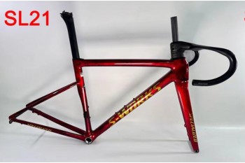 Специализирана аванса SL8 Carbon Fiber Road Ficker Frame Yellow Stickers