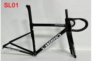 Tarmac spécialisé SL8 Cadre de vélo de route en fibre de carbone plein noir