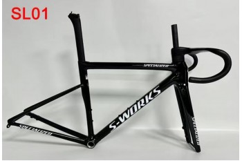 Специализированная асфальта SL8 Carbon Fiber Road Bicycle Rame Full Black