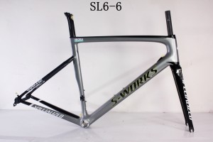 Рама велосипеда для шоссейного велосипеда из углеродного волокна SL6, специализированный V-образный тормоз и дисковый тормоз