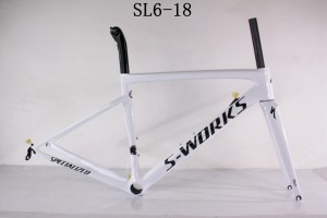 Cuadro de bicicleta de carretera de fibra de carbono SL6 freno V especializado y freno de disco
