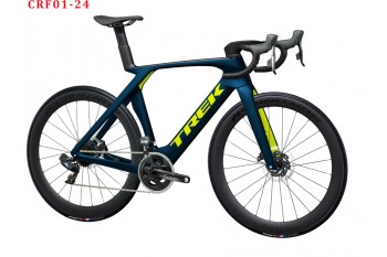 Quadro de bicicleta de estrada em fibra de carbono Trek Madone SLR Gen7 azul e amarelo