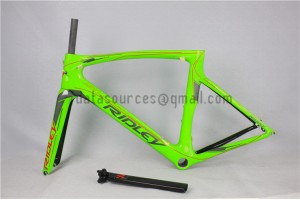 Cuadro de bicicleta de carretera Ridley Carbon R1 verde
