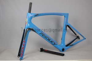Cuadro de bicicleta de carretera Ridley Carbon R1 azul cielo