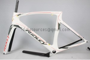 Cuadro de bicicleta de carretera Ridley Carbon R1 blanco