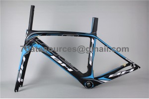 Quadro de bicicleta de estrada de carbono BH G6 azul