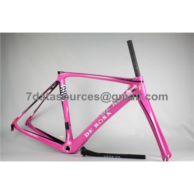 De Rosa 888 Carbon Fiber Road Bike Bicycle Frame Pink-De Rosa Frame
